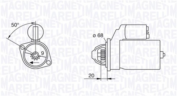 MAGNETI MARELLI Starter 063226801010 for ROVER