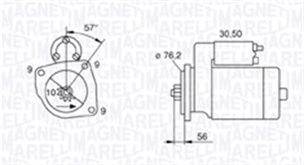 MAGNETI MARELLI Starter 063720801010 for SKODA VW