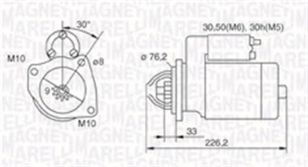 MAGNETI MARELLI Starter 063721067010 for BMW