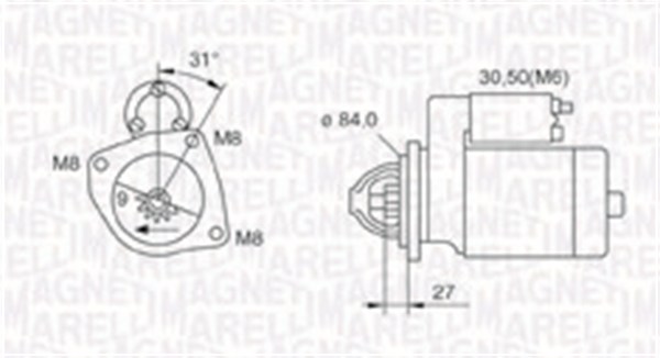 MAGNETI MARELLI Starter 063721203010 for DAF IVECO FIAT RENAULT