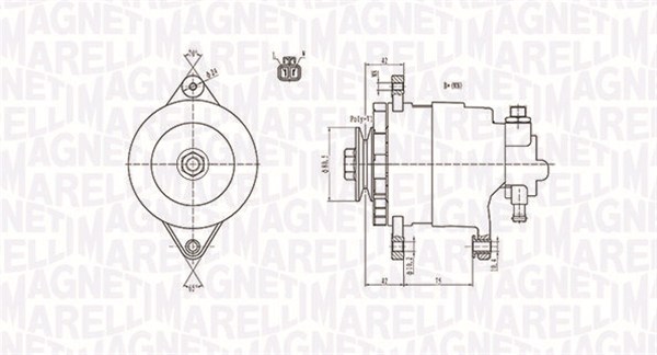 MAGNETI MARELLI Generator 063731172010 for OPEL ISUZU
