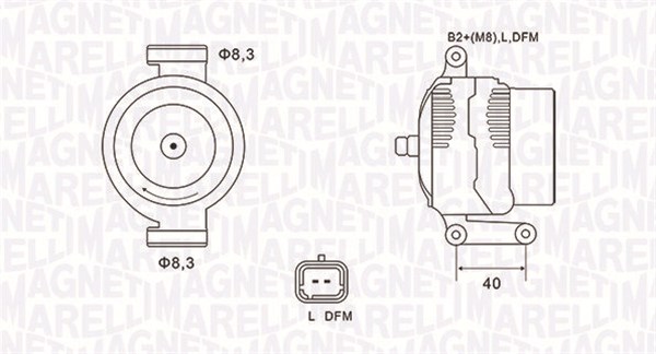 MAGNETI MARELLI Generator 063731470010 for VOLVO RENAULT