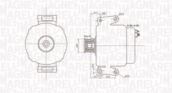 MAGNETI MARELLI Generator 063731481010 for MERCEDES-BENZ