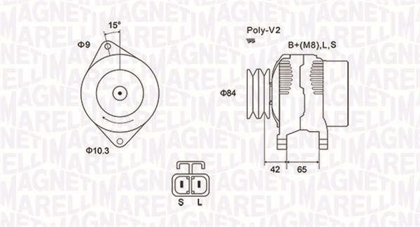MAGNETI MARELLI Generator 063731530010 for FORD MAZDA