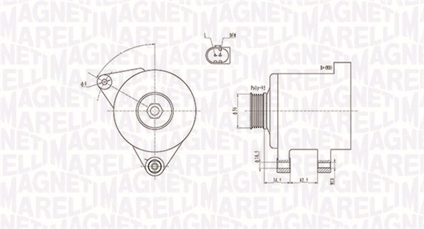 MAGNETI MARELLI Generator 063731546010 for VW