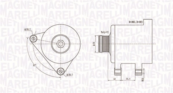 MAGNETI MARELLI Generator 063731559010 for BMW
