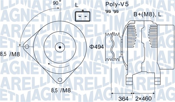 MAGNETI MARELLI Generator 063731645010 for OPEL VOLVO NISSAN RENAULT