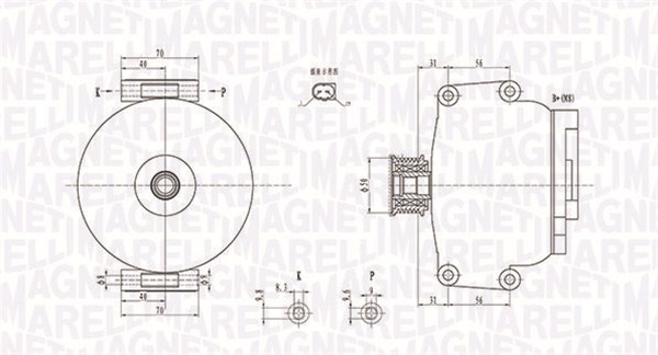 MAGNETI MARELLI Generator 063731846010 for MERCEDES-BENZ