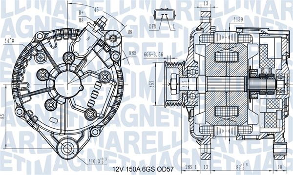 MAGNETI MARELLI Generator 063731430110 for RENAULT