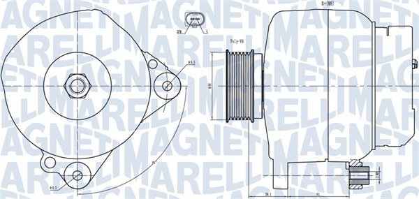 MAGNETI MARELLI Generator 063731445010 for VOLVO VW