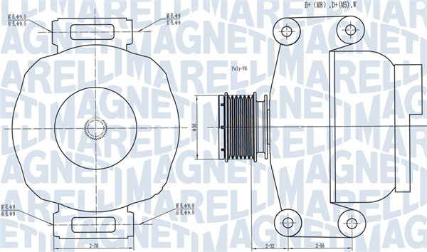 MAGNETI MARELLI Generator 063731489010 for MERCEDES-BENZ