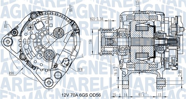 MAGNETI MARELLI Generator 063731502010 for VW