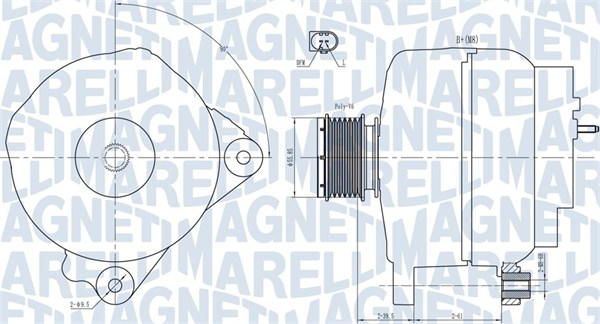 MAGNETI MARELLI Generator 063731763010 for FORD VW CHRYSLER