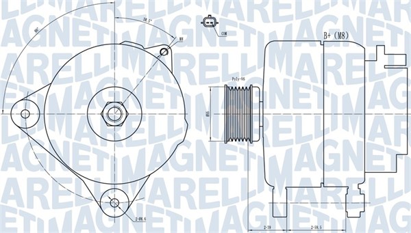 MAGNETI MARELLI Generator 063731887010 for RENAULT RENAULT TRUCKS