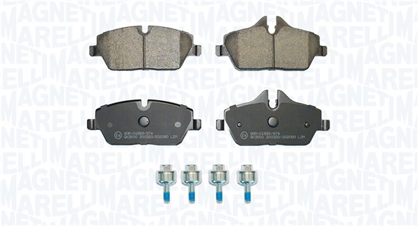 MAGNETI MARELLI Bremseklodser 363916061158 for AUDI VW BMW HYUNDAI MINI