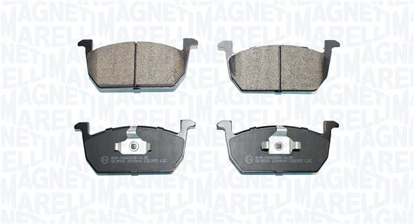 MAGNETI MARELLI Bremseklodser 363916061209 for AUDI SKODA VW RENAULT SEAT