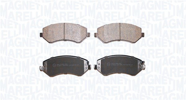 MAGNETI MARELLI Bremseklodser 363916061310 for CHRYSLER JEEP