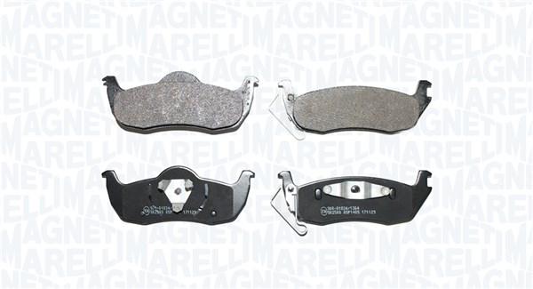 MAGNETI MARELLI Bremseklodser 363916061414 for JEEP