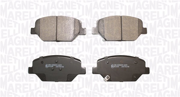 MAGNETI MARELLI Bremseklodser 363916061443 for VAUXHALL
