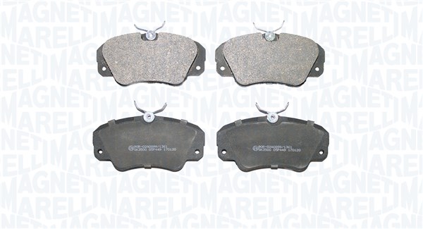 MAGNETI MARELLI Bremseklodser 363916061152 for OPEL VAUXHALL
