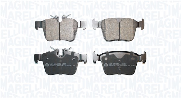 MAGNETI MARELLI Bremseklodser 363916061398 for VOLVO POLESTAR JAGUAR LAND ROVER
