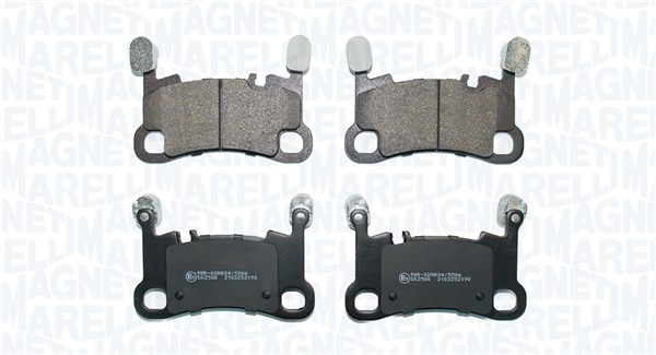 MAGNETI MARELLI Bremseklodser 363916061436 for PORSCHE