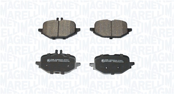 MAGNETI MARELLI Bremseklodser 363916061405 for MERCEDES-BENZ