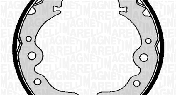MAGNETI MARELLI Bremsebakke 360219198387 for NISSAN