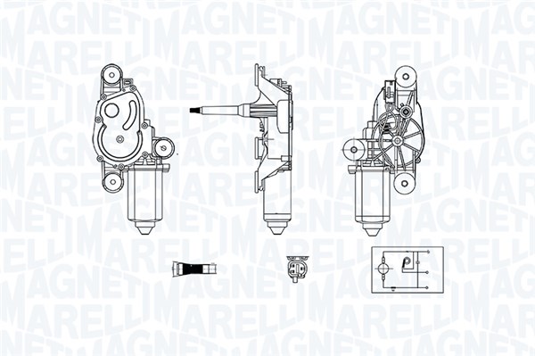 MAGNETI MARELLI Viskermotor 064076500010 bag for FIAT