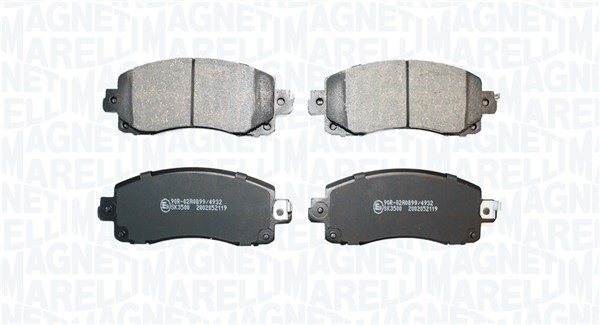 MAGNETI MARELLI Bremseklodser 363916061369 for SUBARU