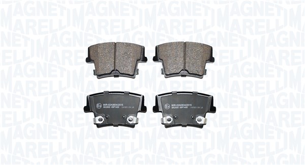 MAGNETI MARELLI Bremseklodser 363916061441 for CHRYSLER DODGE FIAT LANCIA