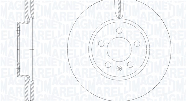 MAGNETI MARELLI Bremseskive 361302040844 276mm 24mm for VW