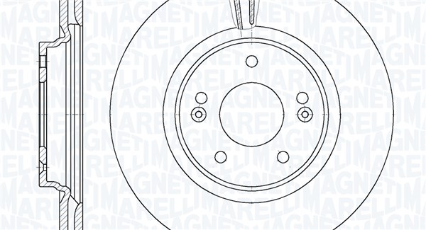 MAGNETI MARELLI Bremseskive 361302040836 305mm 25mm for KIA