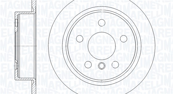 MAGNETI MARELLI Bremseskive 361302040858 259mm 10mm for MINI