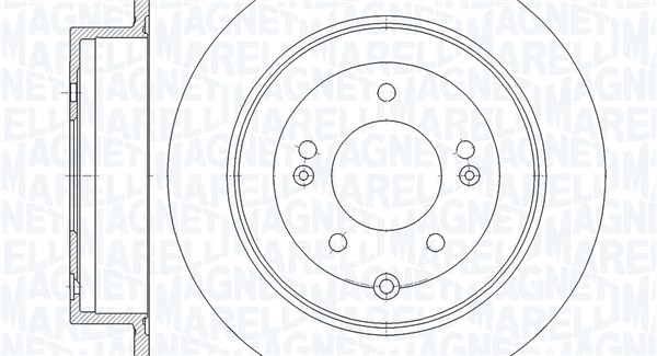 MAGNETI MARELLI Bremseskive 361302040869 302mm 10mm for HYUNDAI KIA