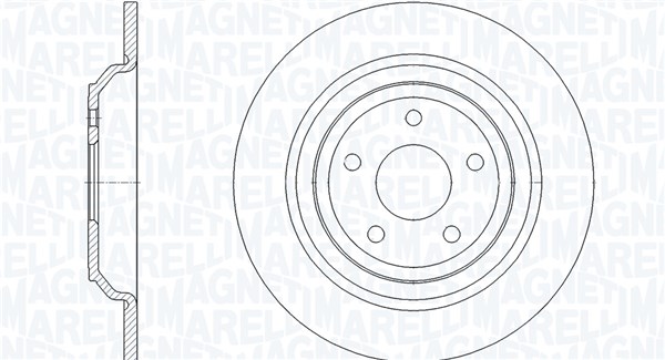 MAGNETI MARELLI Bremseskive 361302040886 302mm 11mm for FORD
