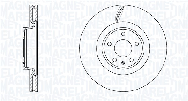 MAGNETI MARELLI Bremseskive 361302040888 338mm 30mm for AUDI