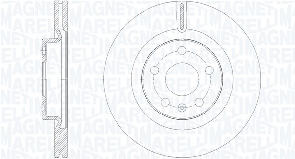 MAGNETI MARELLI Bremseskive 361302040893 296mm 25mm for VOLVO LYNK & CO