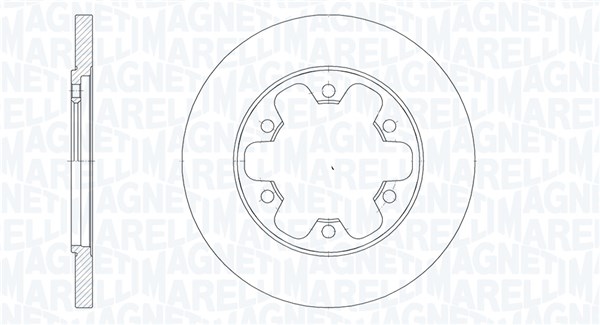 MAGNETI MARELLI Bremseskive 361302040894 308mm 18mm for FORD