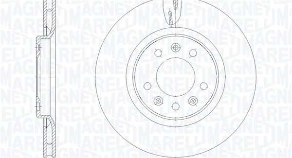 MAGNETI MARELLI Bremseskive 361302040899 294mm 22mm for VAUXHALL TOYOTA