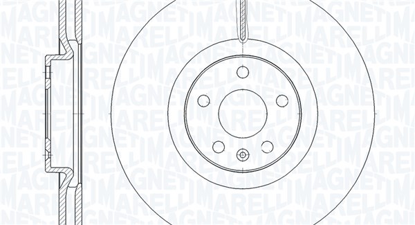 MAGNETI MARELLI Bremseskive 361302040900 345mm 30mm for VOLVO