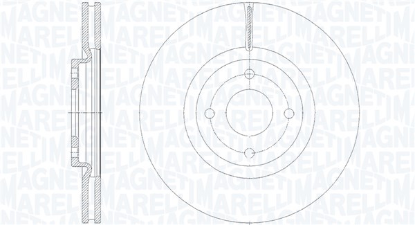MAGNETI MARELLI Bremseskive 361302040901 300mm 25mm for FORD