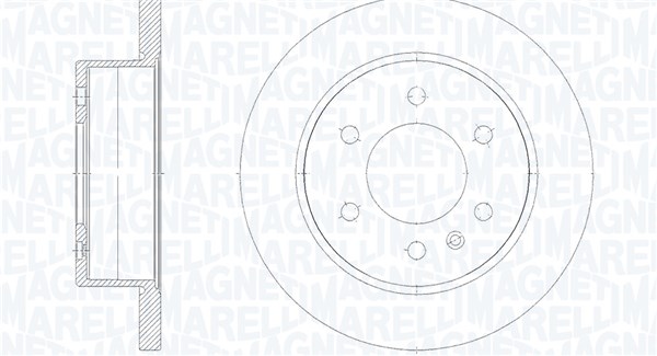 MAGNETI MARELLI Bremseskive 361302040891 298mm 18mm for MERCEDES-BENZ