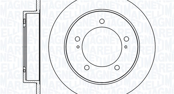MAGNETI MARELLI Bremseskive 361302040907 290mm 10mm for SUZUKI