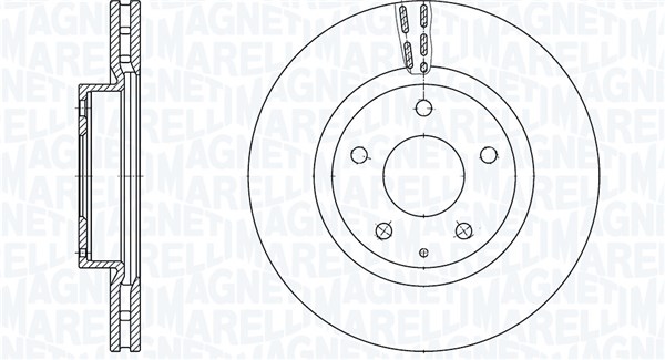 MAGNETI MARELLI Bremseskive 361302040912 295mm 25mm for MAZDA MAZDA (CHANGAN)