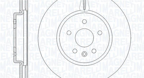 MAGNETI MARELLI Bremseskive 361302040924 300mm 26mm for VAUXHALL