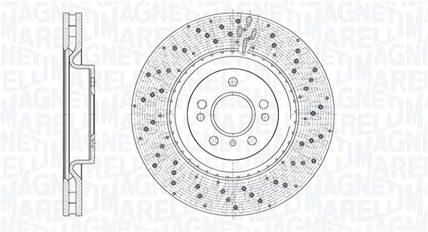 MAGNETI MARELLI Bremseskive 361302040917 350mm 32mm for MERCEDES-BENZ