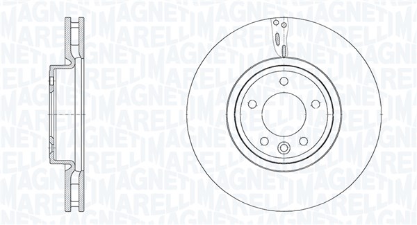 MAGNETI MARELLI Bremseskive 361302040916 349mm 34mm for LAND ROVER