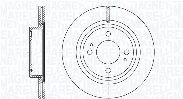 MAGNETI MARELLI Bremseskive 361302040921 251mm 17mm for MITSUBISHI