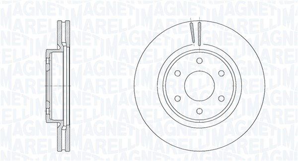 MAGNETI MARELLI Bremseskive 361302040926 296mm 28mm for RENAULT